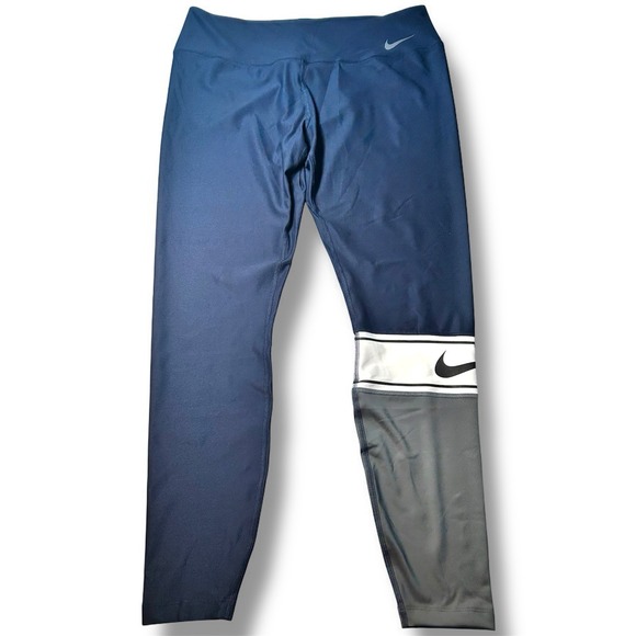Nike Women's Dri-Fit Power Victory Tight Fit Mid Rise Training Leggings Pants XL - Picture 1 of 8